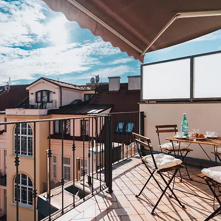 Apartament Two-level With A Terrace Near The Vltava River Praga