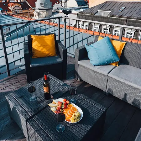 Apartament Two-level With A Terrace Near The Vltava River *